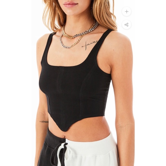 LF Black Corset Top - Picture 3 of 8